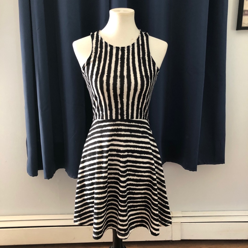 BOGO H&M striped skater fit dress
